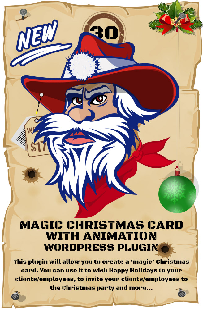 Magic Christmas Card With Animation - WordPress Plugin