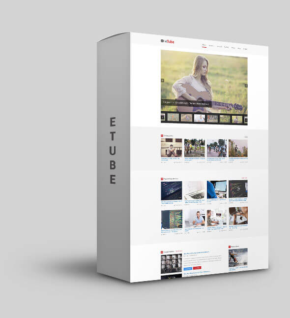 eTube - Video Blog / Magazine / Entertainment Ghost Theme (Bootstrap 4) - 3