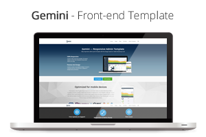 Gemini - Responsive Bootstrap Admin Template - 3