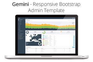 Gemini - Responsive Bootstrap Admin Template - 2