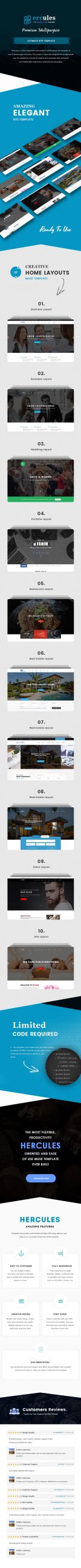 Hercules - Ultimate Site Template - 1