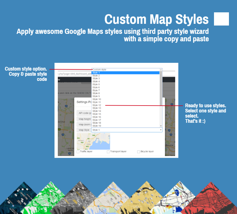 Google Map Custom Map Styles