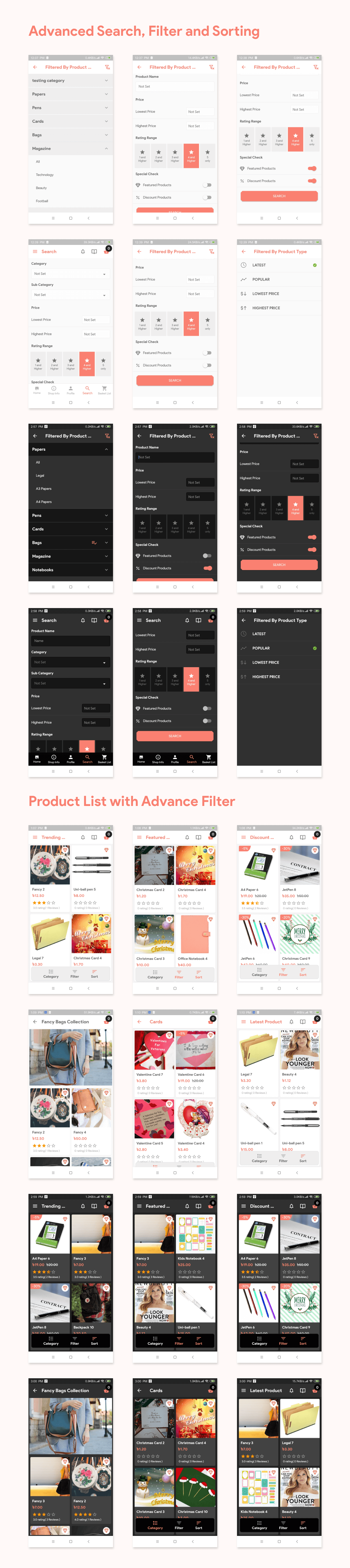 Flutter Store ( Ecommerce Mobile App for iOS & Android with same backend ) 1.2 - 9