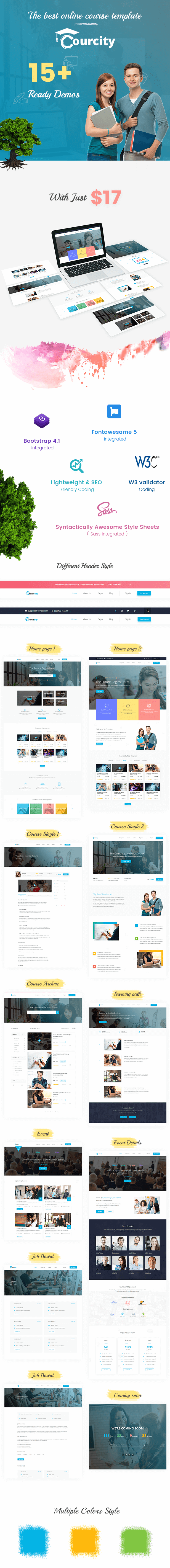Courcity Online couse html template