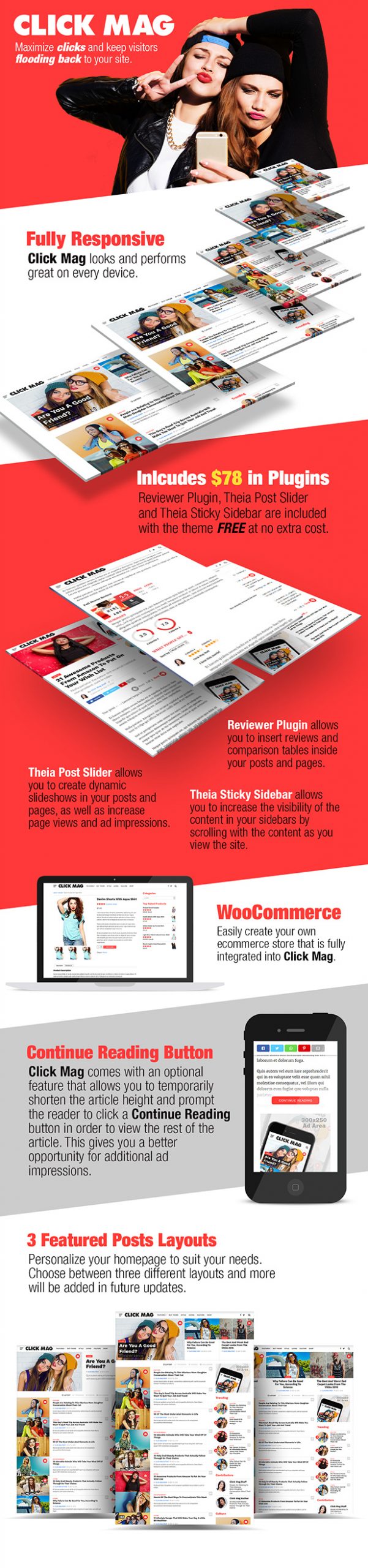 Click Mag - Viral WordPress News Magazine/Blog Theme - 1