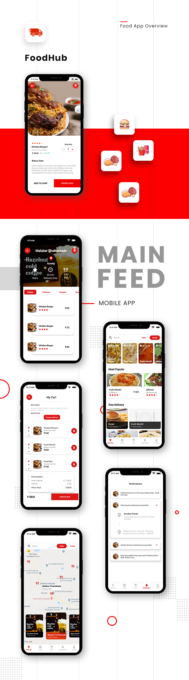 FoodHub | Food Ordering App | iOS Template - 2
