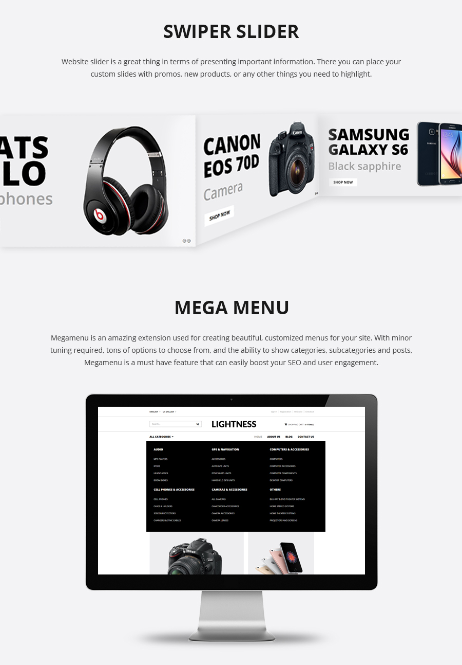 Lightness - Premium OpenCart theme - 2