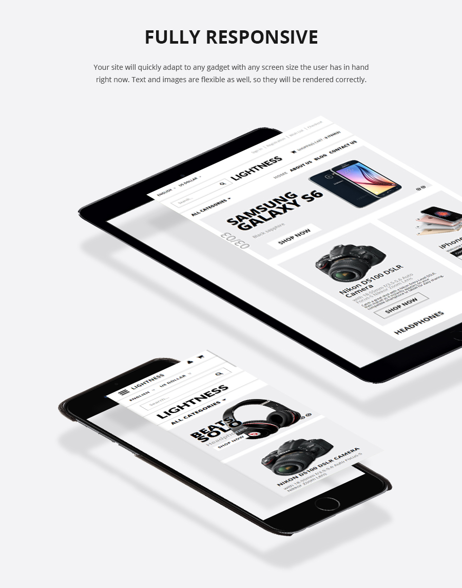 Lightness - Premium OpenCart theme - 1