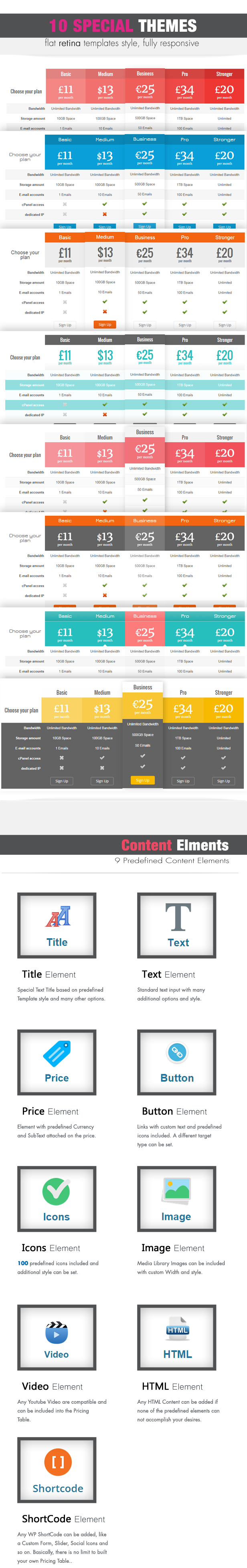 Easy Pricing Tables WordPress Plugin - 4