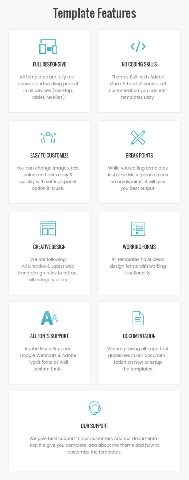 Unique - Corporate Multipurpose Muse Templates - 4