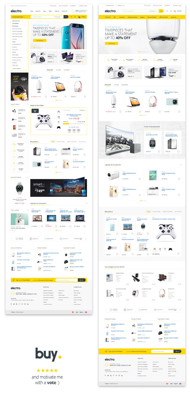 Electro Electronic eCommerce PSD