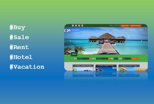 Eminent - Vacation Rental, Property Listing, Real Estate Portal, PHP Script - 1