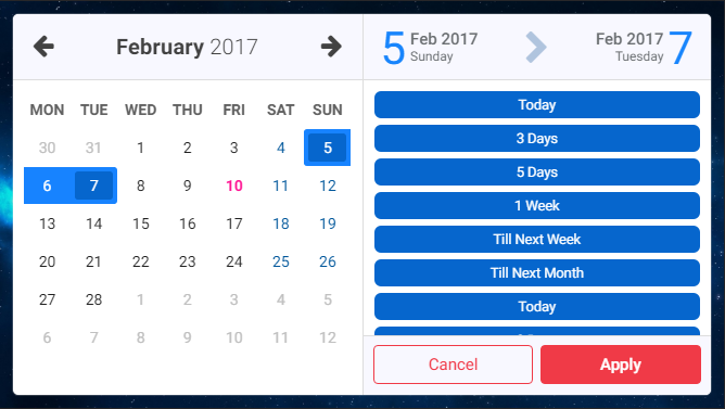 Caleran - Date Range Picker - 5