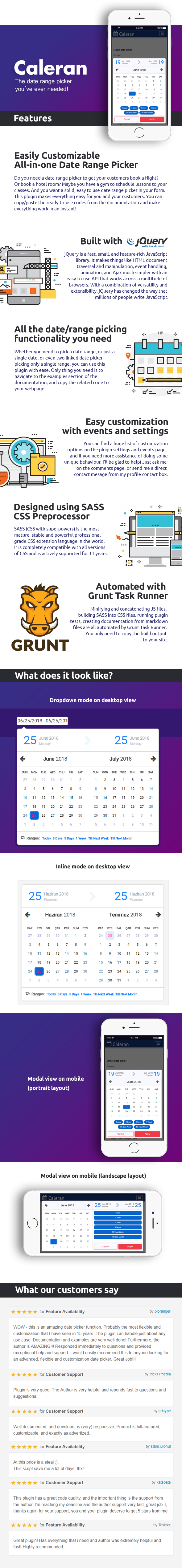 Caleran - Date Range Picker - 1