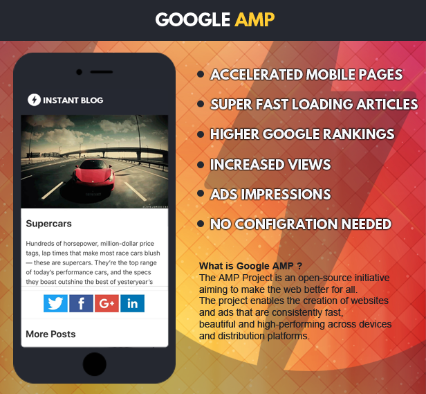 Instant Blog - Facebook Instant Articles & Google AMP supported php script - 2