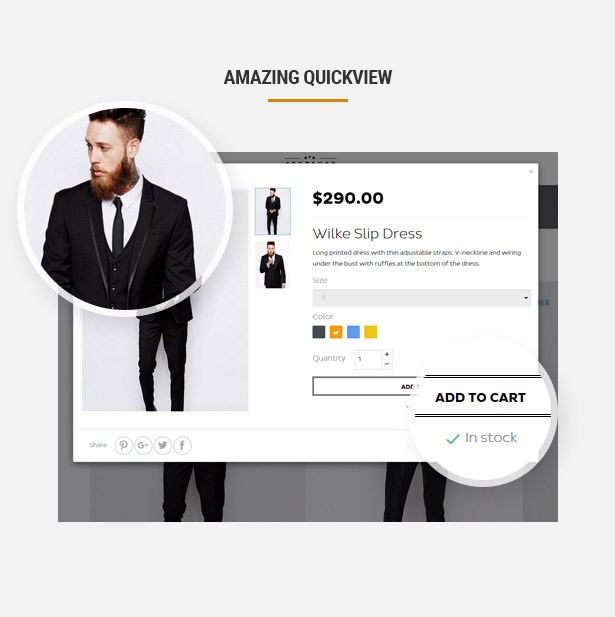 Fashion Prestashop Theme- powerful quickview