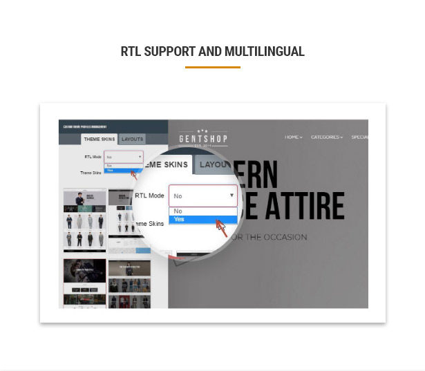 Fashion Prestashop Theme- RTL support