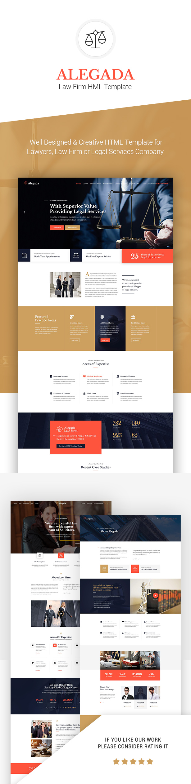 Alegada - Law HTML Template - 1