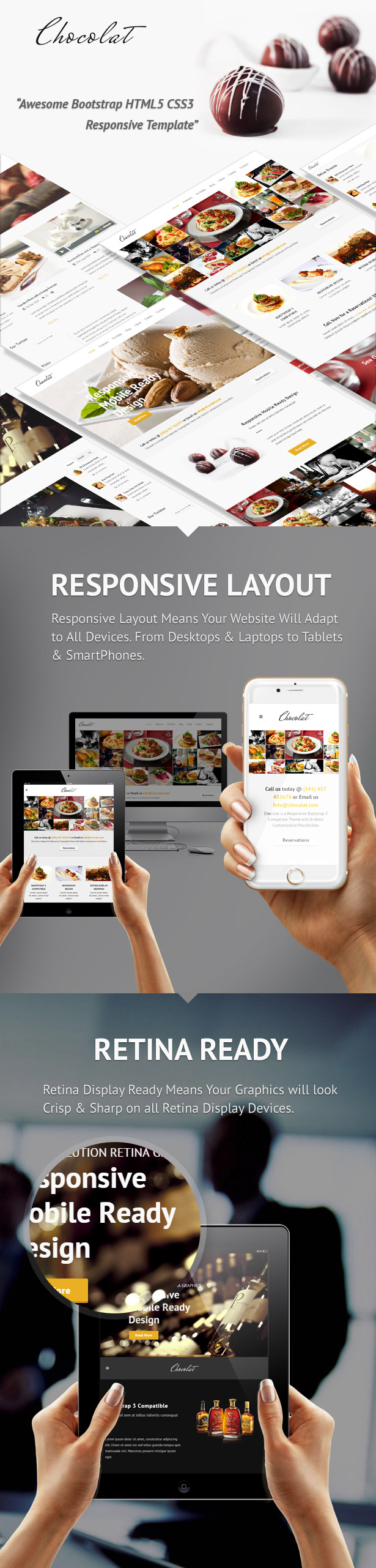 Chocolat - Bootstrap Restaurant Template - 1