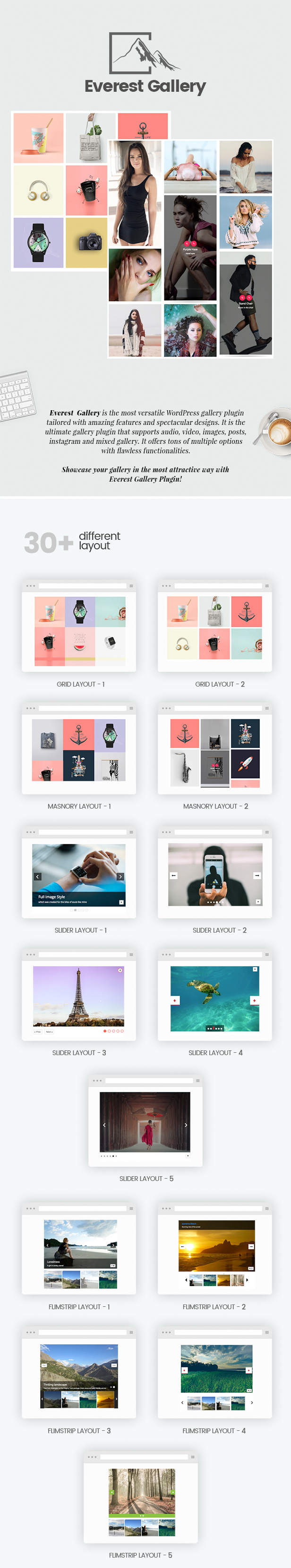 Everest Gallery - Responsive WordPress Gallery Plugin - 1