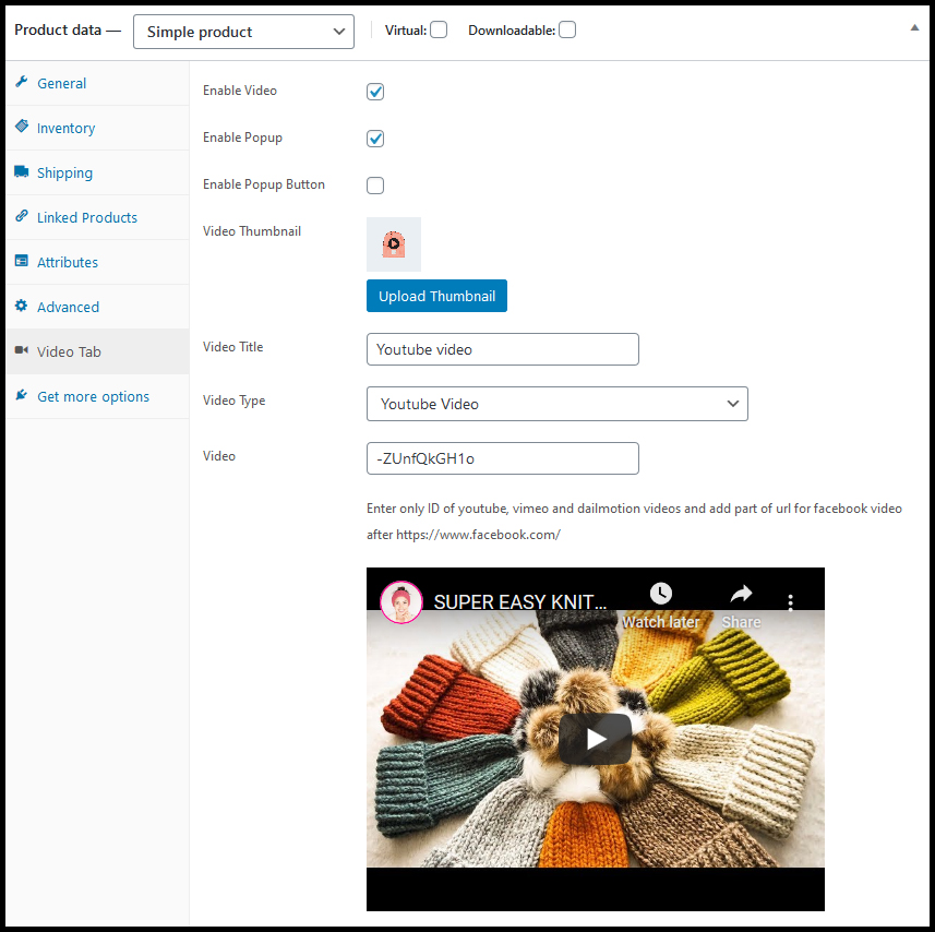 WooCommerce Product Featured Video Plugin - 3