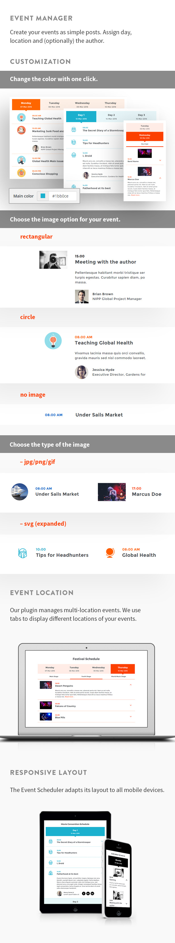 Responsive Event Scheduler for WordPress - 2