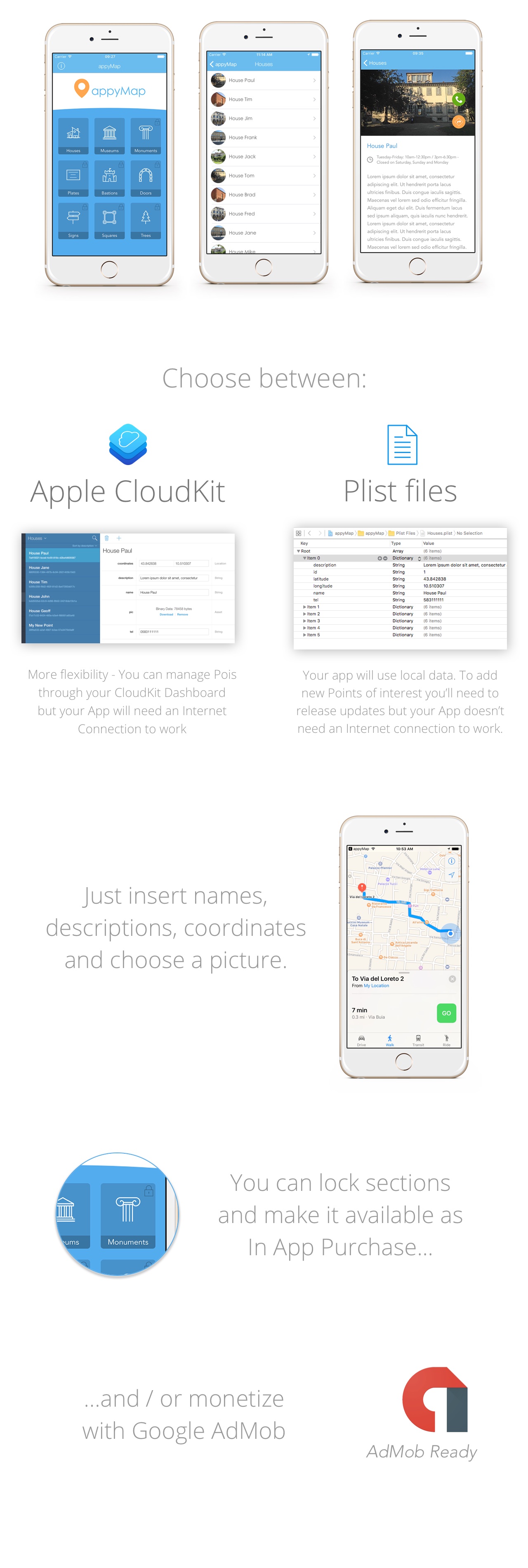 appyMap - iOS 11 Points of Interest Map - Location Based App - Swift 4 / Xcode 9 - 3