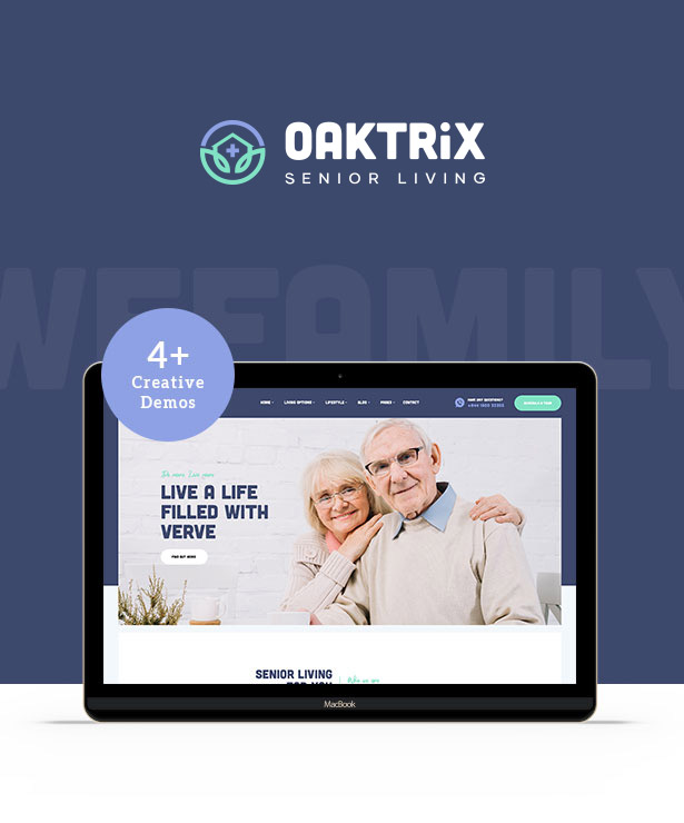 OakTrix - Senior Care WordPress Theme