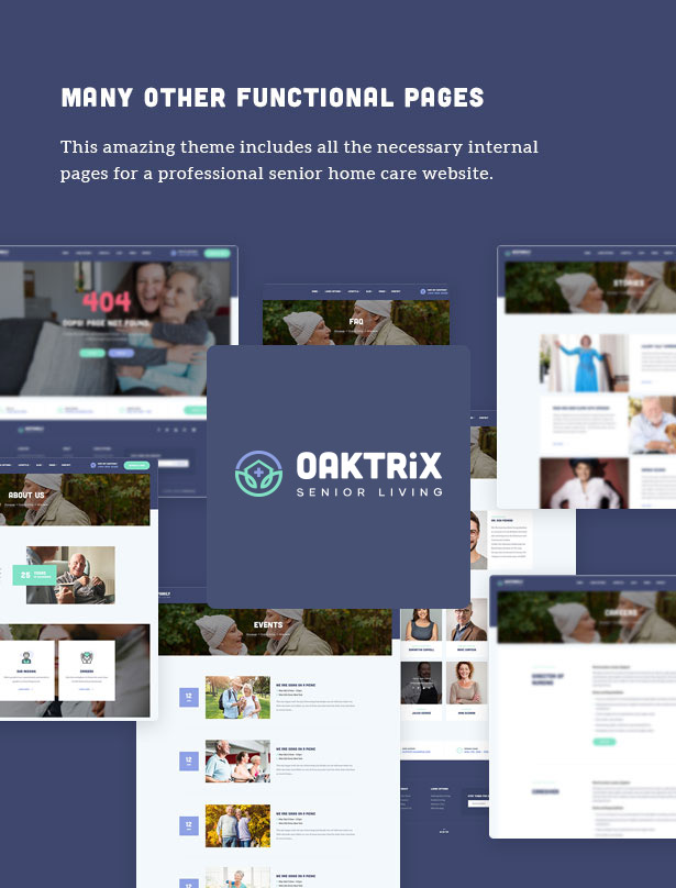 OakTrix - Senior Care WordPress Theme