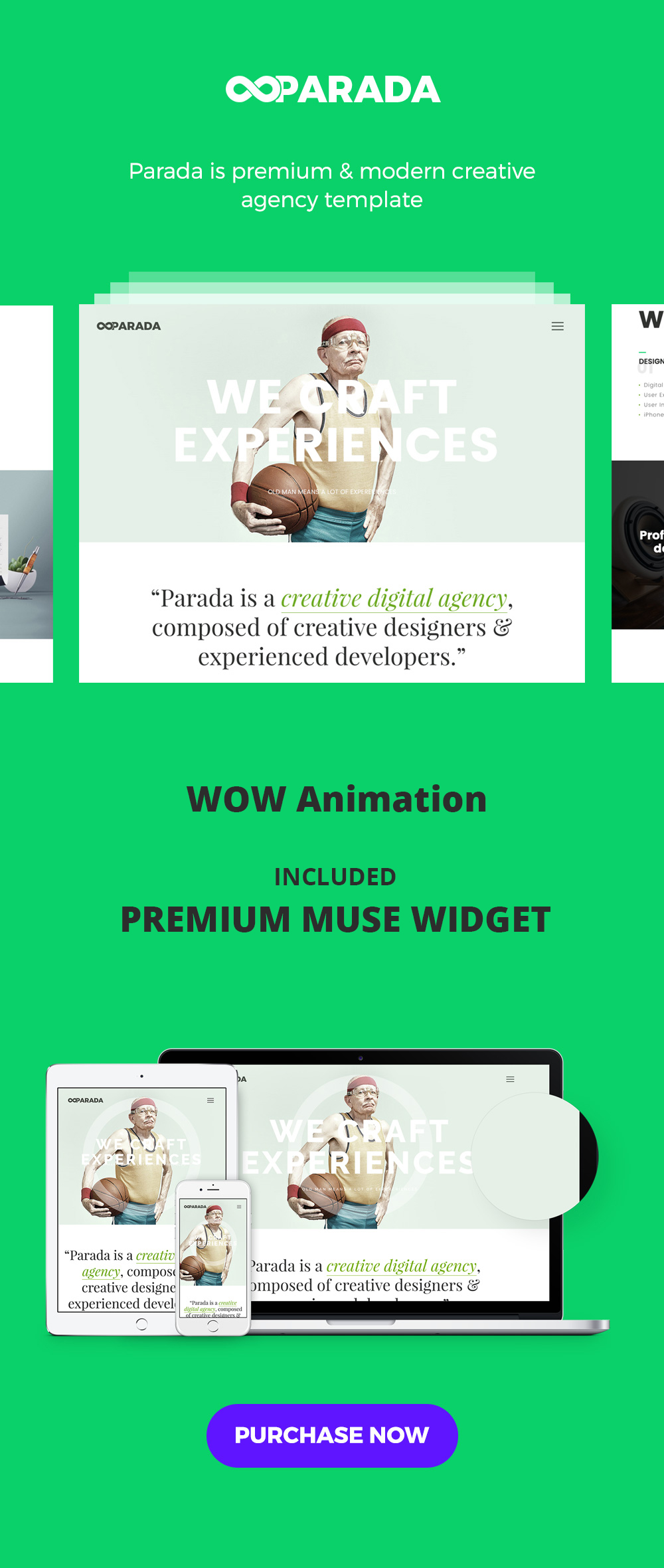 Parada | Creative Agency Muse Template Download