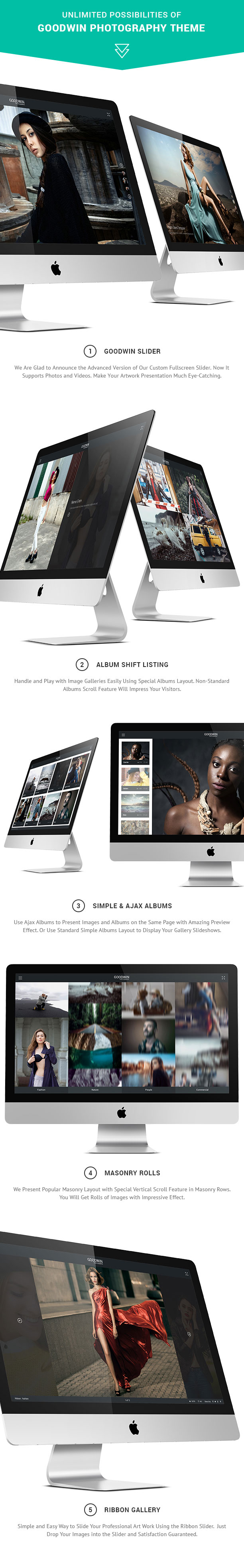 Photography & Video GoodWin WordPress Theme - 1