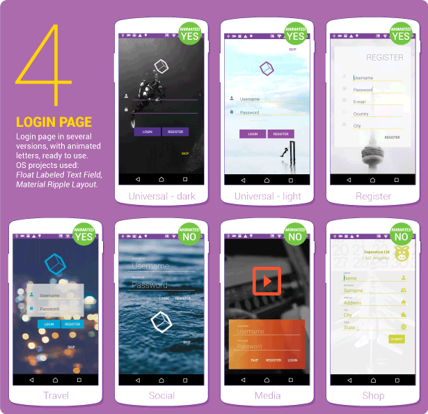 Material Design UI Android Template App - 17
