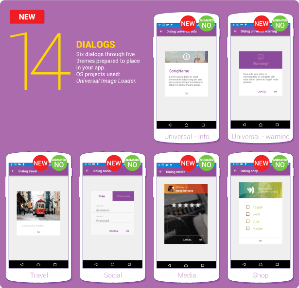 Material Design UI Android Template App - 24