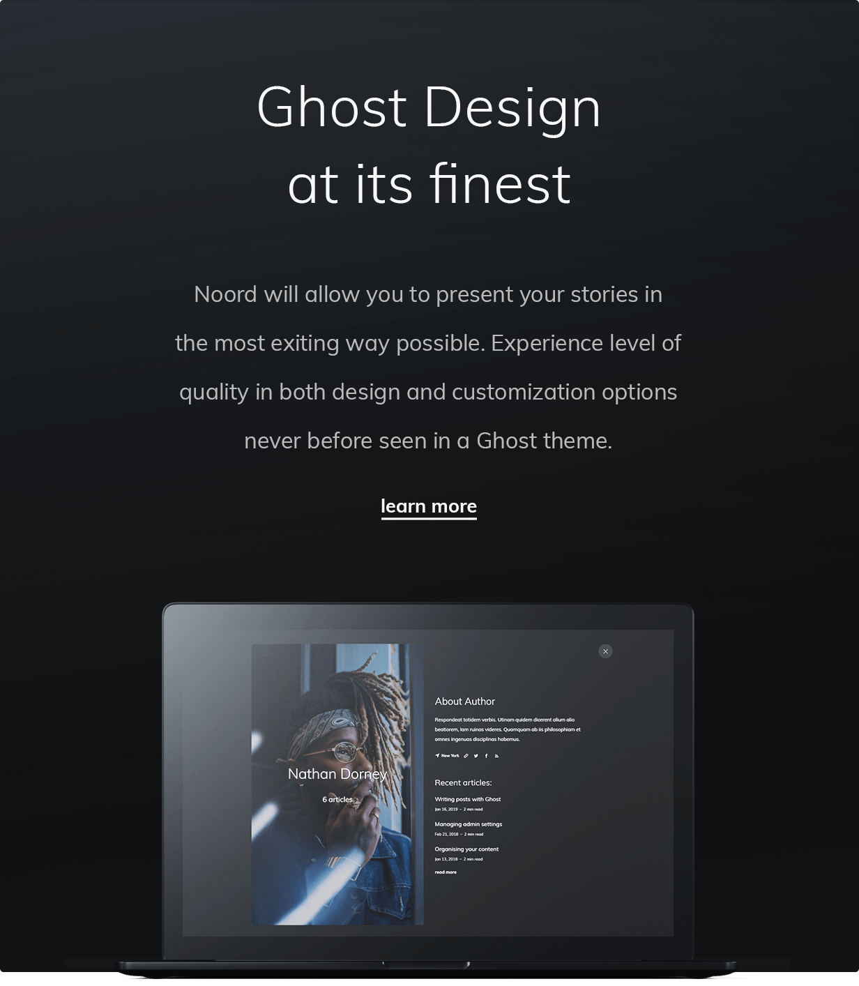 Ghost Design at its finest