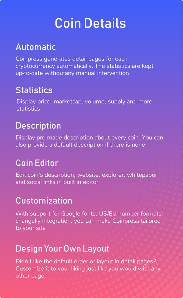 Coinpress - Cryptocurrency Pages for WordPress - 5