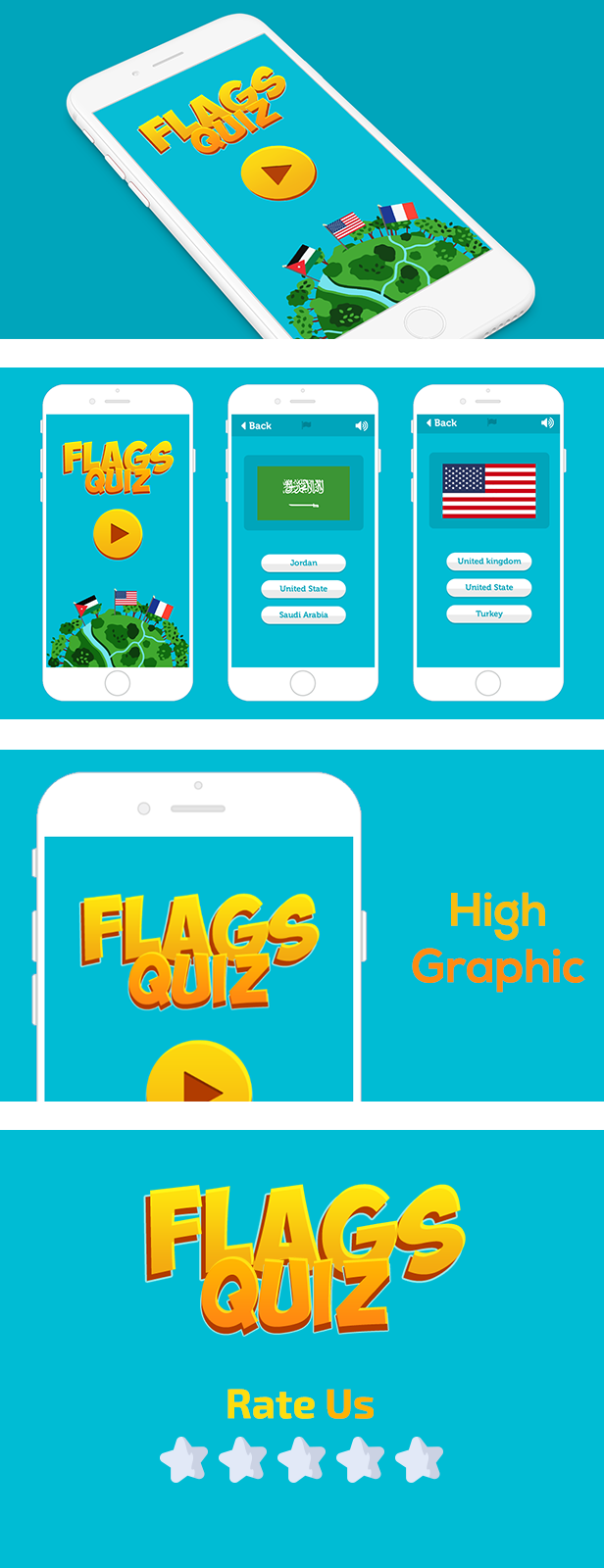 FLAGS QUIZ WITH ADMOB - ANDROID STUDIO & ECLIPSE FILE - 2