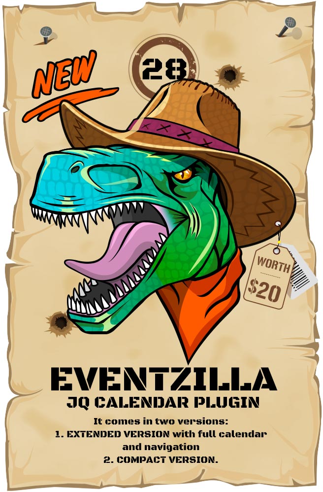 Most Wanted Jquery Plugins Pack -EventZilla - Event Calendar jQuery Plugin