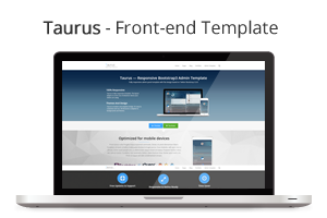 Taurus - Responsive Bootstrap Admin Template - 3