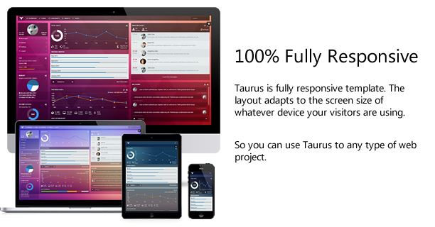 Taurus - Responsive Bootstrap Admin Template - 4