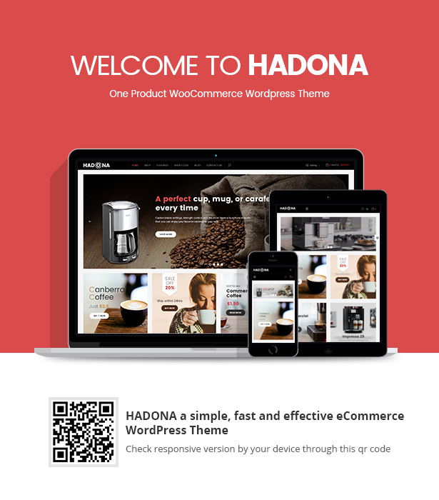 Hadona - One Product, WooCommerce WordPress Theme - 1