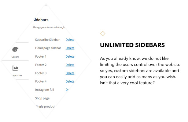 Unlimited sidebars