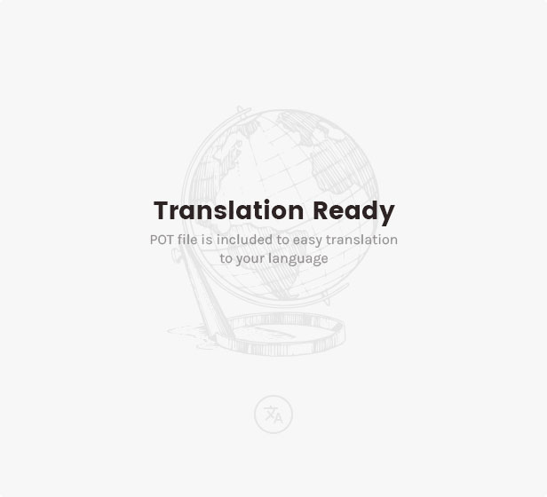 Translation Ready: .po & .mo files are included to easy translation to your language