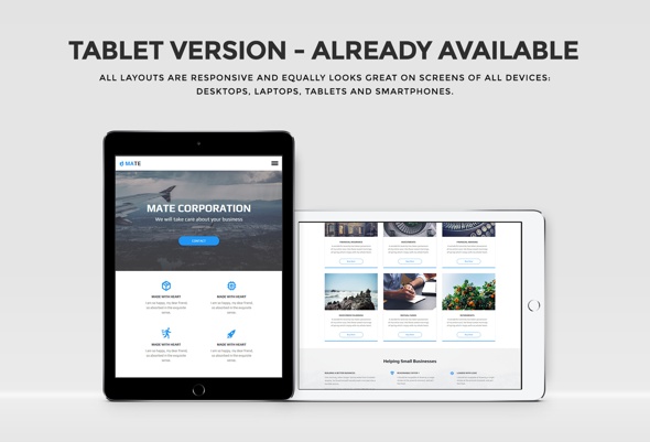 Mate - Corporate and Multipurpose Muse Template - 5
