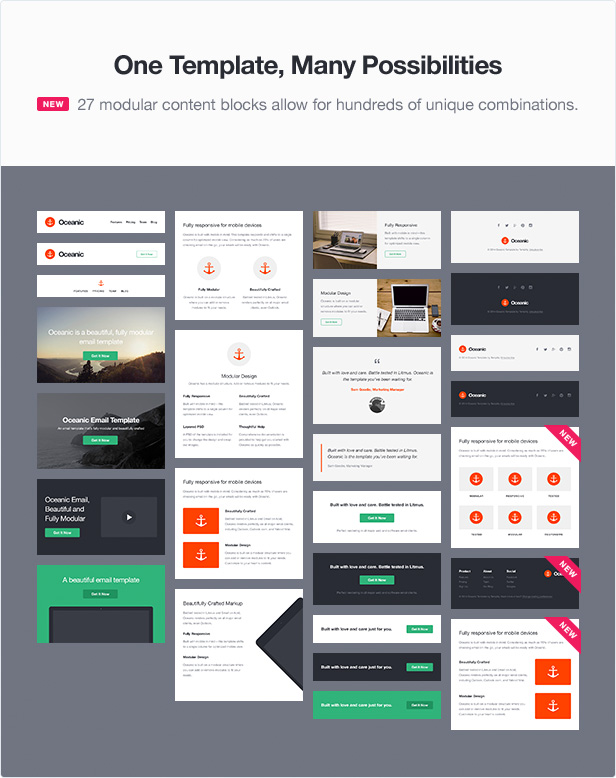 Oceanic - Modular Responsive Email Template - 1