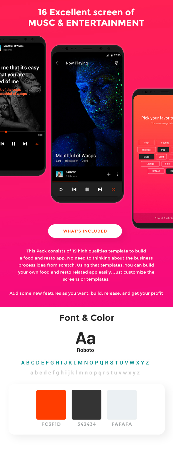 Musica - Music , Video & Entertainment UI KIT for Sketch - 1