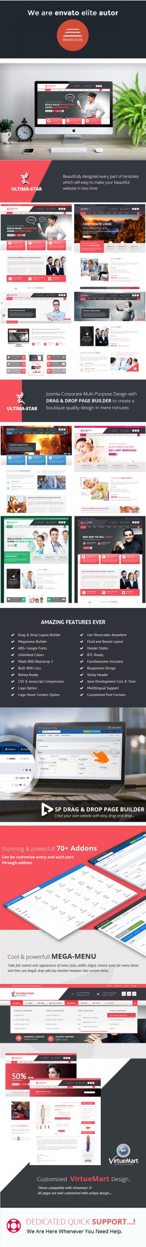 Ultima-star corporate joomla template - 1