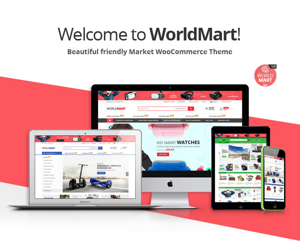 Worldmart - Electronics & Multipurpose WooCommerce WordPress Theme ( RTL supported ) - 1