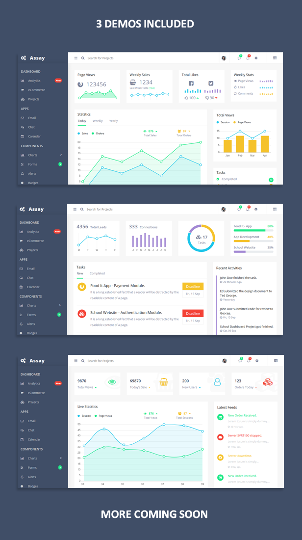 Assay - Responsive Bootstrap 4 Admin Template + UI Kit - 2