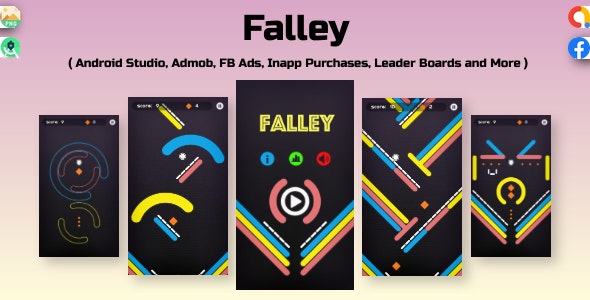 Falley : Android Studio + Admob + Facebook ads + Ready to Publish