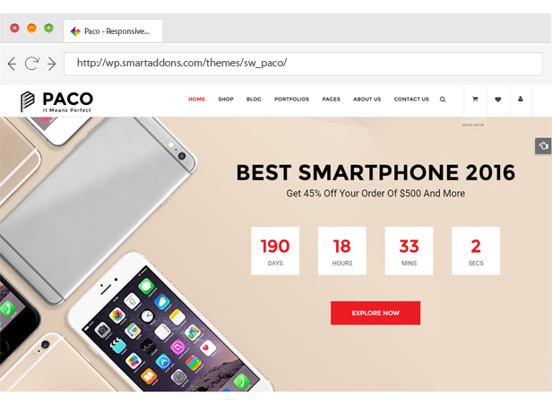 Paco - Responsive WooCommerce WordPress Theme - Beautiful Slider